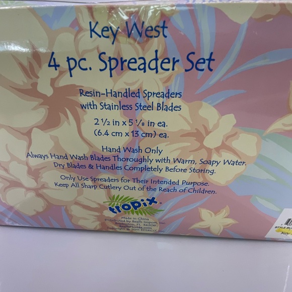 Key West 4 pc. Spreader Set NWT - Picture 4 of 4